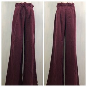 NWT Young Fabulous and Broke Hosper Maroon Pants